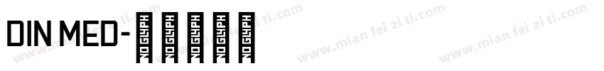 DIN MED字体转换
